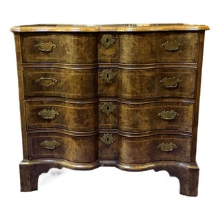 18th/19th Century Continental Rococo Style Serpentine Chest of Drawers For Sale