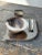 Rare Vintage Art Deco Mounted Natural Clam Shell + Chrome Cigar Tray, Circa 1930s For Sale - Image 12 of 16
