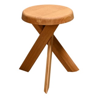 S31 Stool in Oak by Pierre Chapo, France, 2010s For Sale