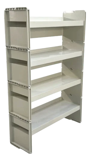 White Modular Jeep Bookcase by De Pas, D'Urbino and Lomazzi for BBB, 1970s, Set of 4
