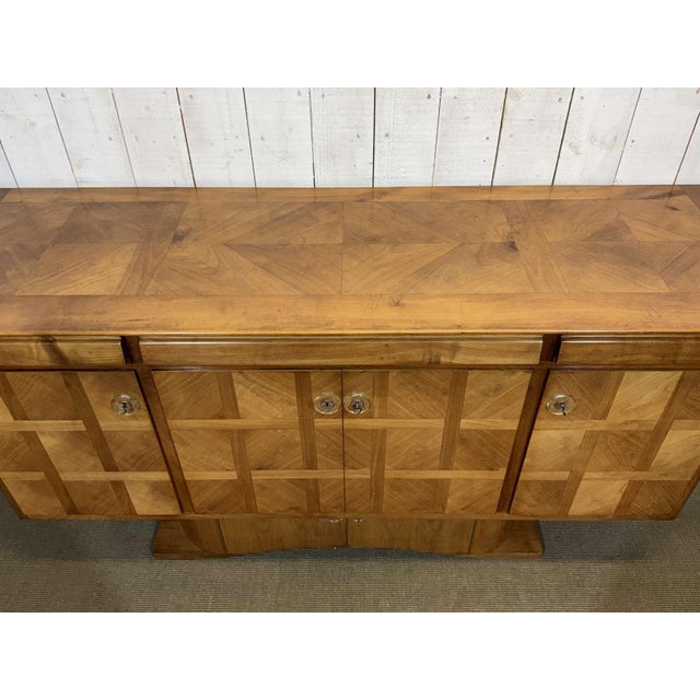 Art Deco Sideboard in Cherry Wood from Jorj Rual, 1935 For Sale - Image 11 of 18