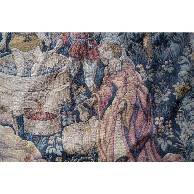 1960s, Vintage French Tapestry Wall Hanging by Marc Waymel, 3' X 3.8' For Sale - Image 14 of 18