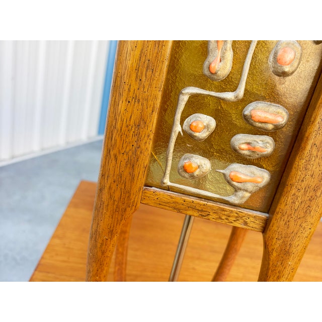 1960s Mid Century Walnut and Glass Table Lamp by Modeline For Sale - Image 14 of 14