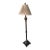 1980s Hollywood Regency Berman Gilded Floor Lamp With Amber Mosaic Glass Urn For Sale