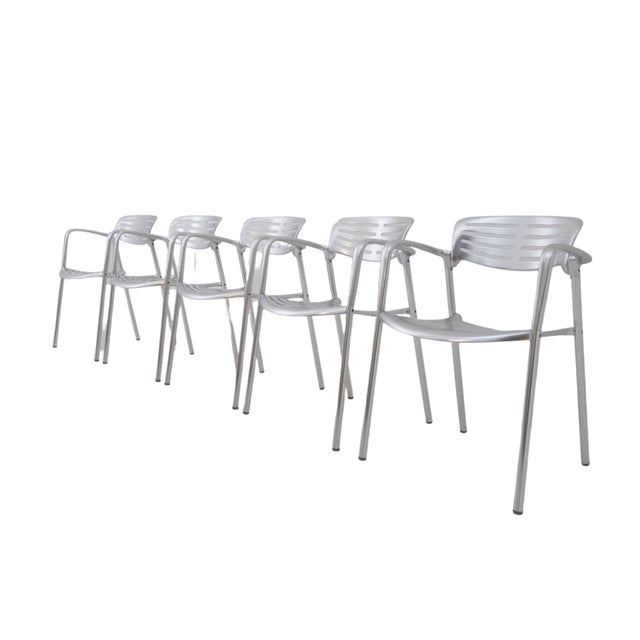 Toledo Chairs by Jorge Pensi for Amat-3, Spain, 1980s, Set of 5 For Sale - Image 4 of 18