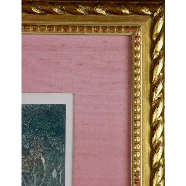 Green rPair of Hand-Colored Romantic French Engravings After Francois Boucher For Sale - Image 8 of 12