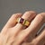 Not Yet Made - Made To Order Garnet Solitaire Ring for Men Silver, Gold, Size 9.5 For Sale - Image 5 of 6