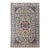 Vintage Persian Nain Area Rug, Handwoven Floral Pattern With Silk Highlights, Ivory & Blue, 4’ X 7’ For Sale