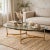 LaBarge Mid-Century Modern Oval Brass & Glass Coffee Table With Hoof Feet For Sale - Image 14 of 14