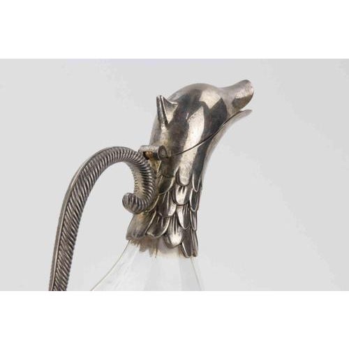 Silver Vintage Silver Plated Duck Shaped Carafe by Silea, 1970s For Sale - Image 8 of 11