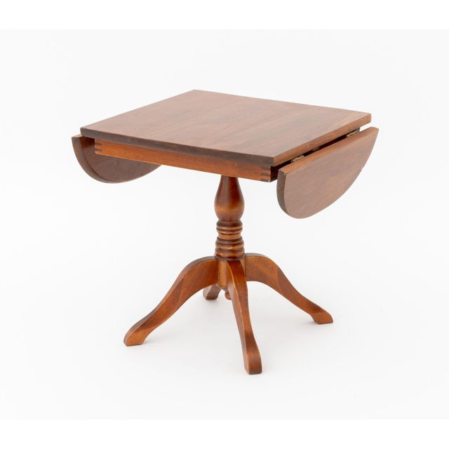 Three Vintage Salesman Sample Pembroke Tables and a Marquetry Writing Table For Sale - Image 13 of 14