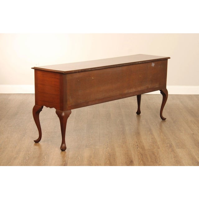 Late 20th Century Alvin Rothenberger Bench Made Queen Anne Style Mahogany Sideboard For Sale - Image 12 of 12