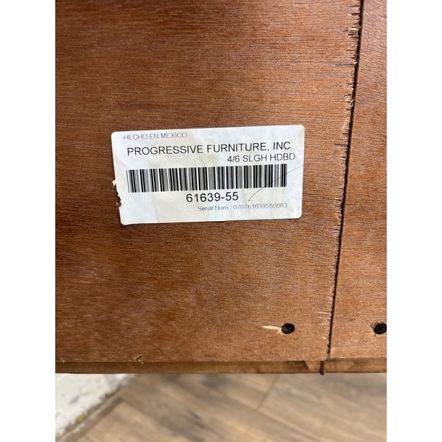 Vintage Progressive Furniture Full Size Louis Philippe Style Sleigh Bed For Sale - Image 11 of 12