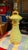 Vintage Mid Century Atomic Ceramic Lamp Base Light Lime Green and Gold With Marble Finial 1950s For Sale - Image 12 of 18