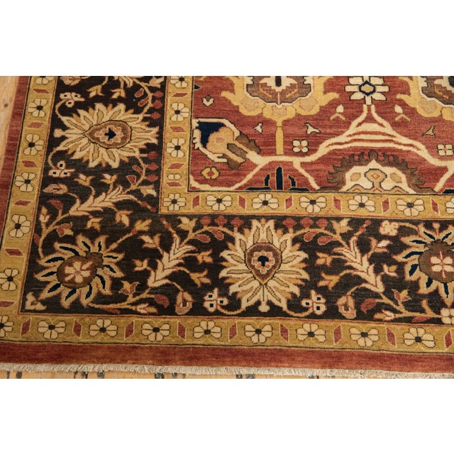 Indian Mahal Design Carpet - 7'11" X 9'9" For Sale In New York - Image 6 of 9