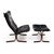 Mid-Century Modern Ingmar Relling Leather “Siesta” Lounge Chair and Ottoman For Sale - Image 3 of 9