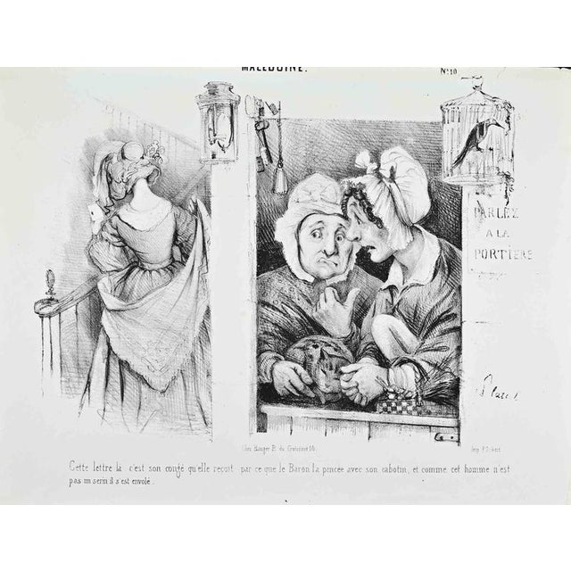 Lithograph on paper, printed in black from the satirical series Macédoine. Published by Chez Bauger, Rue du Croissant,...