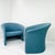 Massimo Vignelli Late 20th Century Postmodern Tub Chairs by Massimo Vignelli - A Pair For Sale - Image 4 of 12