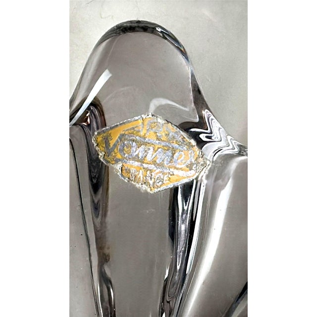 Vannes-Le-Châtel Cristalleries French Clear Crystal Centerpiece For Sale - Image 14 of 18