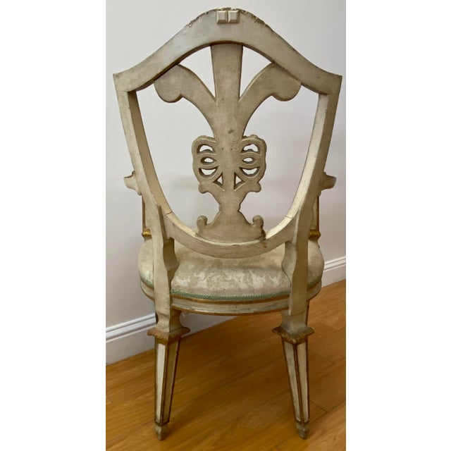 Early 20th Century Prince of Wales Style Arm Chairs - a Pair For Sale - Image 10 of 12