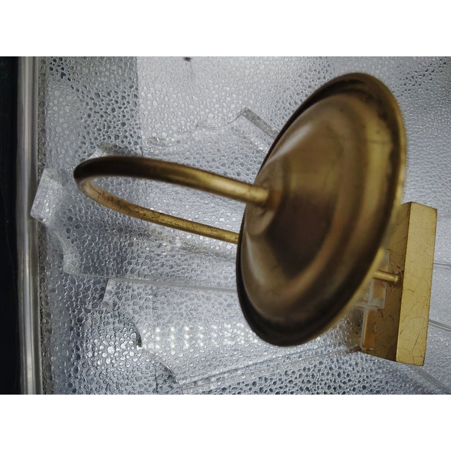 Plastic Neiman Marcus Acrylic Candle Sconce For Sale - Image 7 of 12