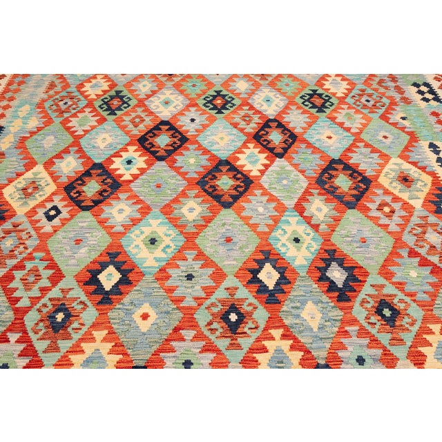 Handwoven Kilim Rug, Afghanistan For Sale - Image 10 of 18