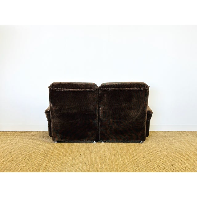 Textile Vintage Velvet Living Room Set, 1960s, Set of 3 For Sale - Image 7 of 18