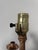 Metal 1960s Hollywood Regency Candelabra Table Lamp With Frosted Crackle Glass Globe For Sale - Image 7 of 10