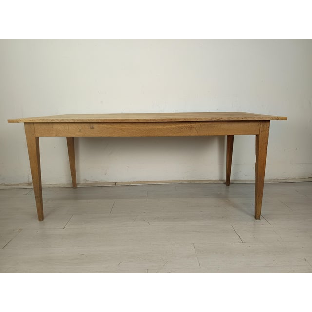 Vintage Farmhouse Table in Oak, 1890s For Sale - Image 9 of 18