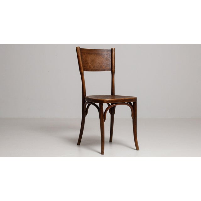 Early 20th Century France Tan Wood Lounge Chair For Sale - Image 4 of 11