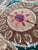 Hand-Embroidered Vintage Suzani from Asian, circa late 1960s. Dimension; 56'' x 57'' inches / 142 x 146 cm / 4'8'' x 4'9''...