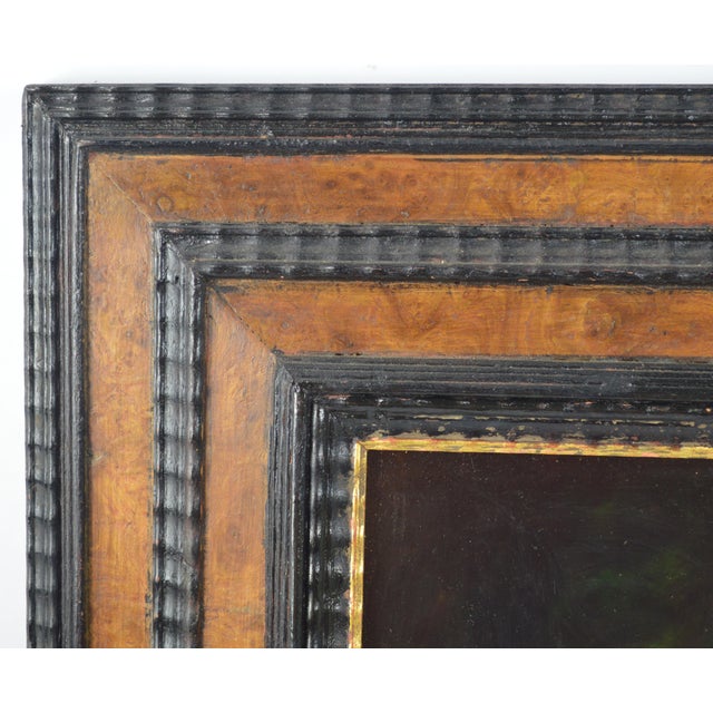 Renaissance Vintage Still Life Painting Signed in Heydenryk Dutch Ripple Frame For Sale - Image 3 of 8