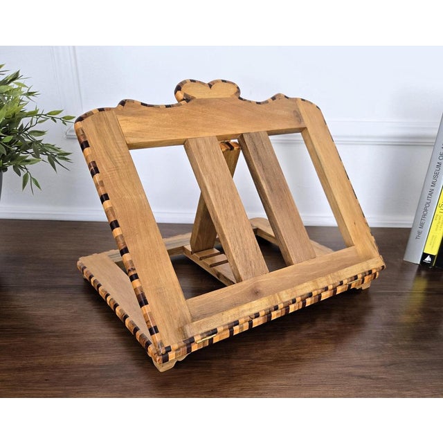 Gold Italian Carved Adjustable Book Rest For Sale - Image 8 of 11