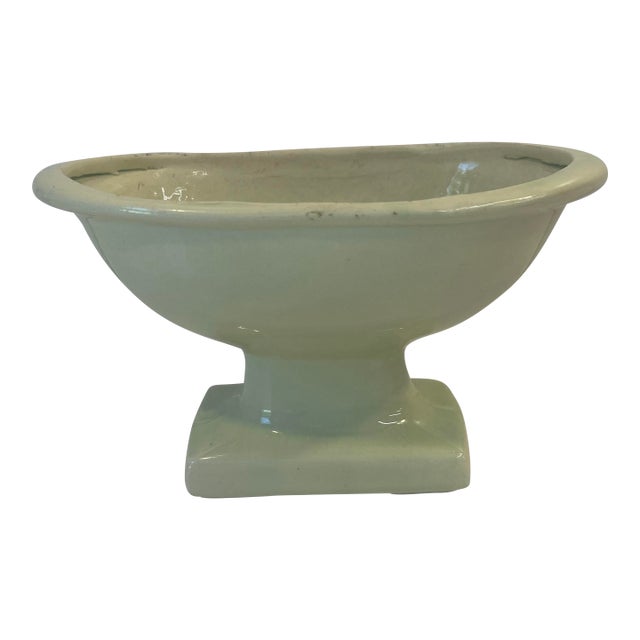 Vintage Mint Green Mid Century Planter For Sale