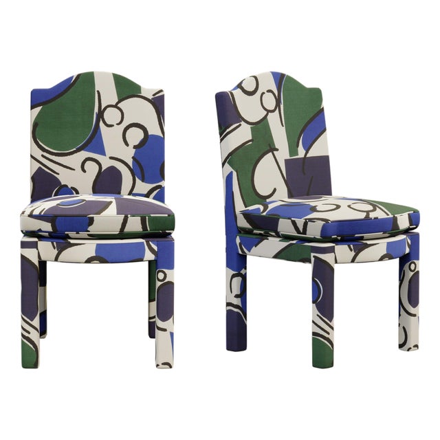 Seaweed Leo Dining Chairs by Ceraudo, 1970s, Set of 2 For Sale