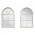 Late 19th Century English White Painted Industrial Windows - A Pair For Sale