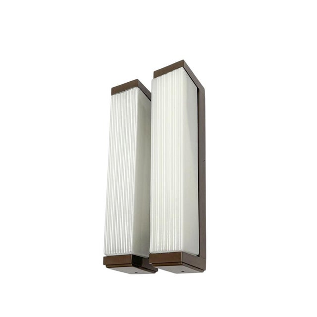Mid-Century Textured Glass Wall Lights from Herda, 1960s, Set of 2 For Sale - Image 16 of 18