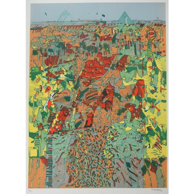 Jean-Pierre Vielfaure: Chaos, Lithograph For Sale - Image 4 of 9