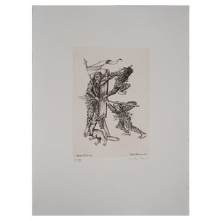 Cecile Reims, The Assault, 20th Century, Engraving For Sale