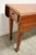 1980s Vintage Broyhill Cherry Drop-Leaf Sofa Console Table With Dual Drawers For Sale - Image 5 of 9
