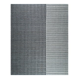 8x10 Lila Talia Gray Geometric Modern Flatweave Carpet Rug For Sale