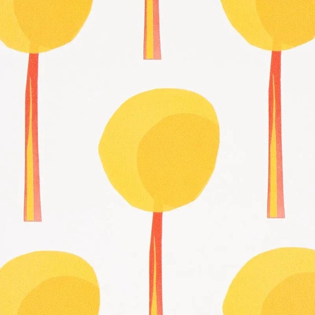 Part of the Peg Norriss Collection, Liz Nielsen’s Topiary wallpaper is a small-scale, graphic pattern that features a...
