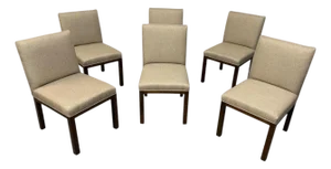 Mid-Century Modern John Widdicomb Upholstered Dining Chairs - Set of 6