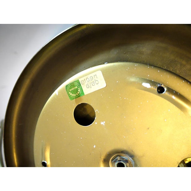 Metal Sische Sputnik Flower Flush Mount in Amber Murano Glass and Brass, 1960s For Sale - Image 7 of 8