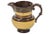 Vintage; 1910-1950, Ceramic creamer with multicolor striped decoration. Condition: Very Good; minor chip on top edge. No...