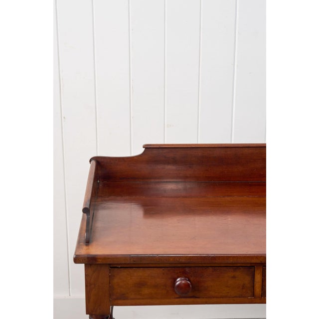 19th Century 2-Drawer Mahogany Desk/Wash Stand For Sale - Image 12 of 15
