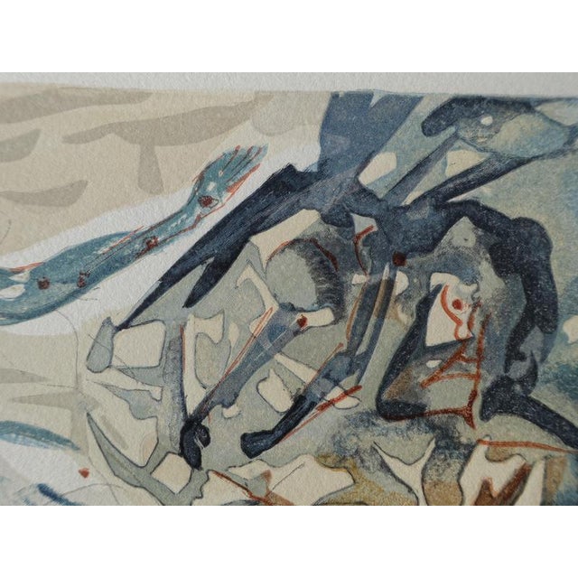 Salvador Dali, Two Troops of Lustful, Woodcut For Sale - Image 6 of 7