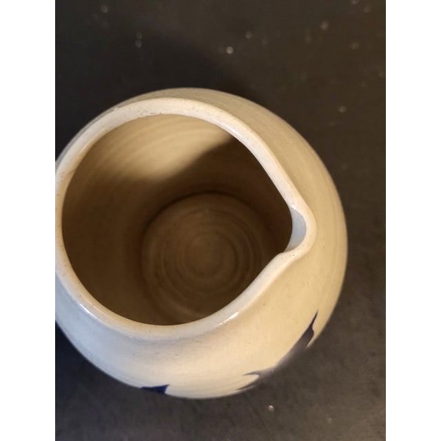 Stone Gray 1970s Williamsburg Pottery Salt Glaze Miniature Pitcher Vase For Sale - Image 8 of 16