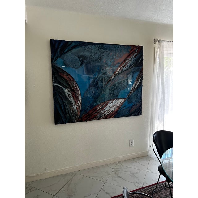 Laddie John Dill Laddie John Dill Abstract Mixed Media Painting / Wall Sculpture Signed Original 1991 For Sale - Image 4 of 7