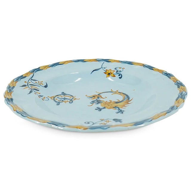 Late 19th Century Émile Gallé “Animaux Héraldiques” Faience Plates - Pair For Sale In Las Vegas - Image 6 of 13